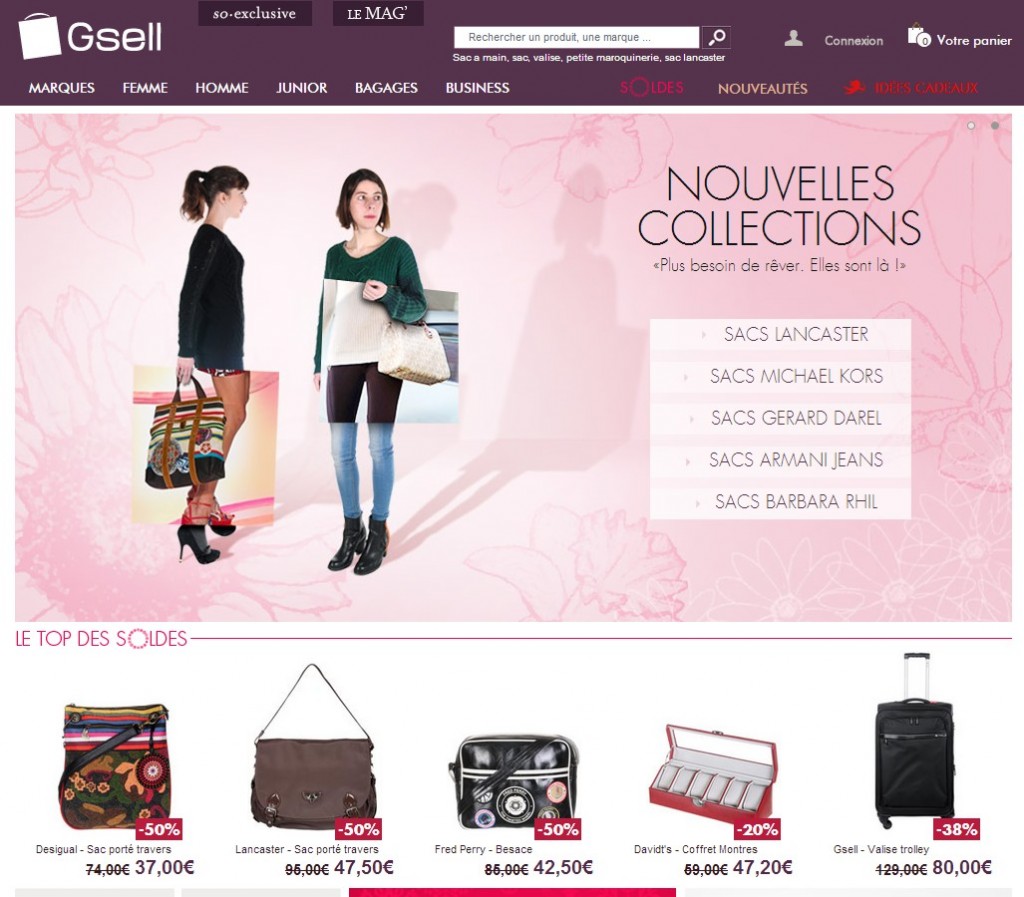 Boutique Gsell Chez Gsell, vous voyez les principaux univers, ainsi que les nouveautés et promotions en un seul coup d’œil.
